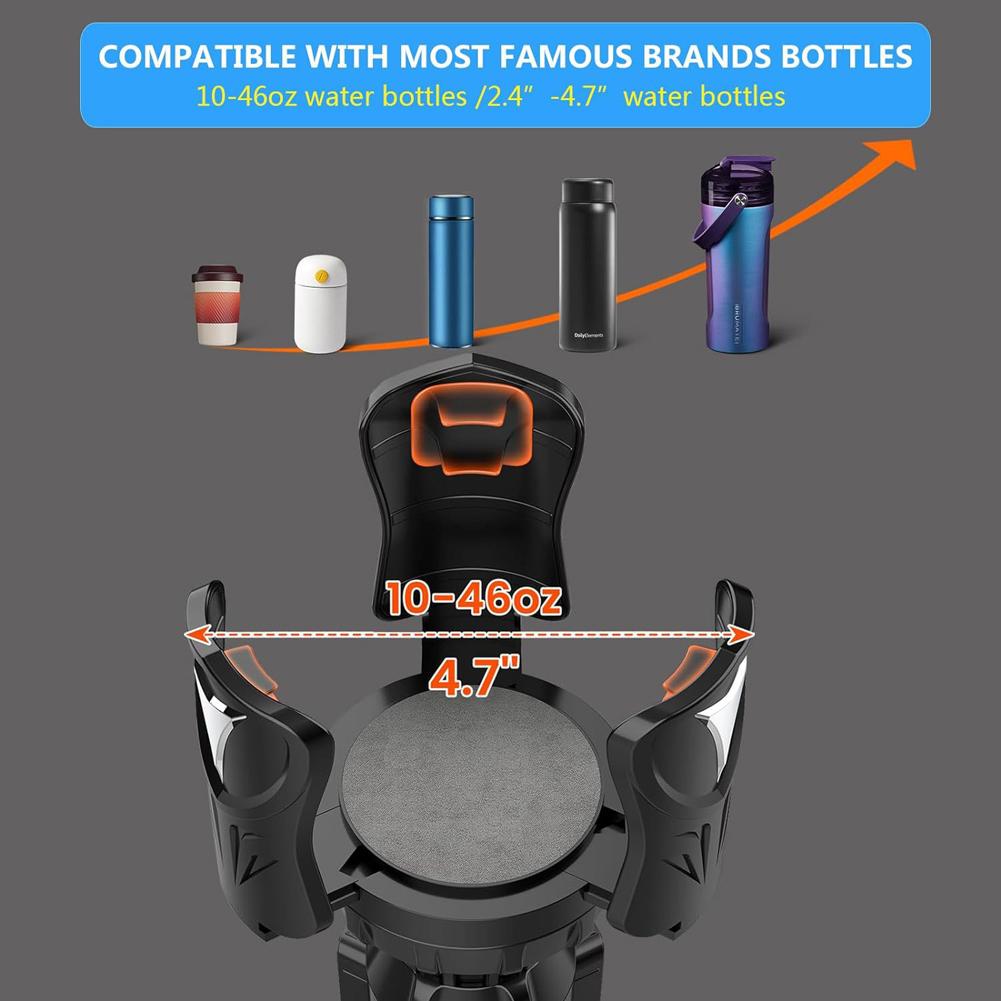 Автомобильный держатель для стакана, расширитель, регулируемые рычаги, большой держатель для стакана, расширитель (Серебряный)