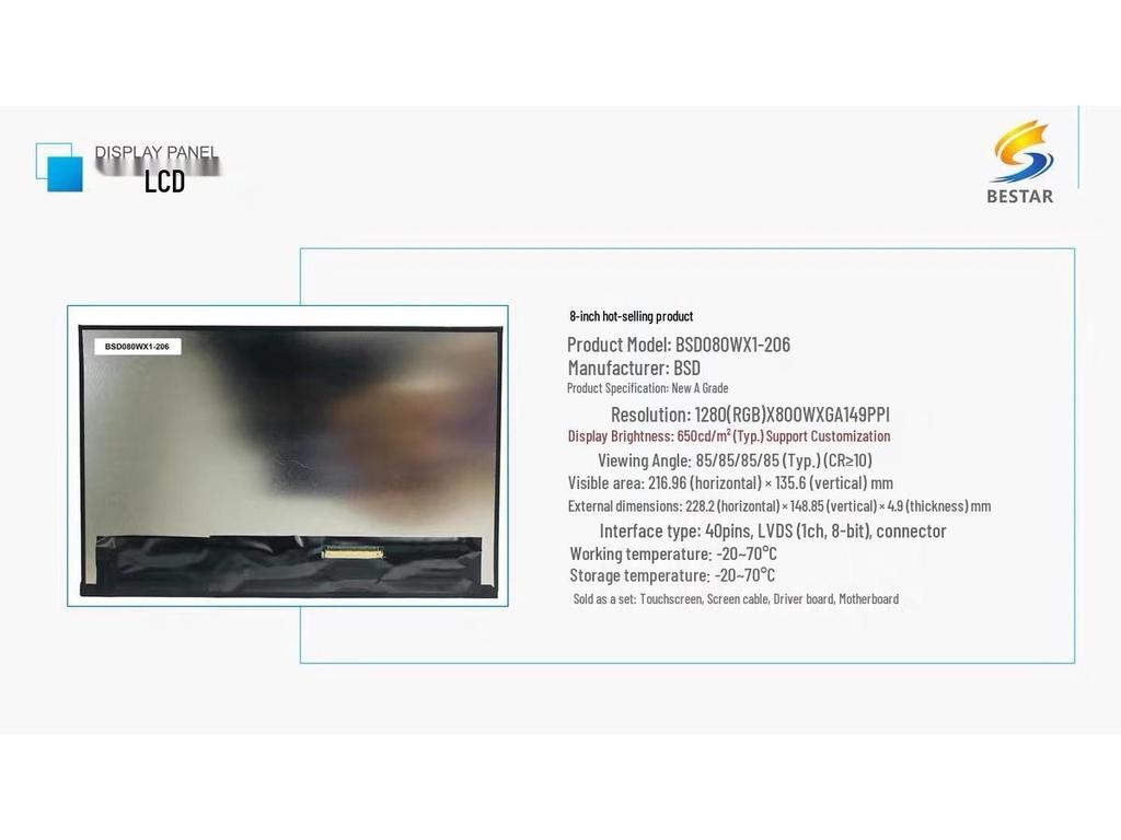 Huaxing MG1561B01-6FHD LCD Screen for Notebook/Tablet/Portable Monitor