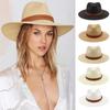 Panama Straw Hat Summer Men Women Wide Brim Beach UV Protection Fedora Hats