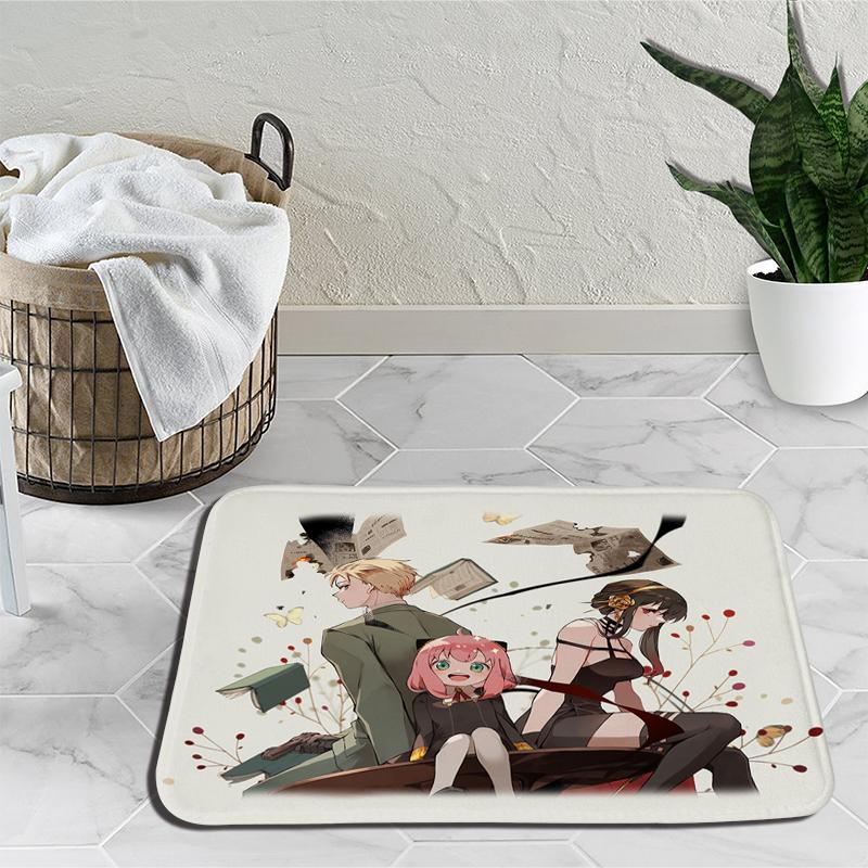 Семейный прикроватный коврик Spy X Anya Forger, дверной ковер Loid Yor Forger, мультяшный напольный коврик для гостиной, тапис, украшение, гобелен