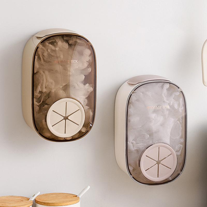 Пластиковая упаковочная коробка для хранения, липкая пленка, настенная пылезащитная коробка, пищевая крышка, пластиковая упаковочная стойка для хранения на кухне дома