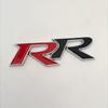 3D Metal RR Logo Car Front Grille Rear Trunk Emblem Badge Decals For Honda Civic Mugen Accord Crv City Hrv Sticker Accessories GT6