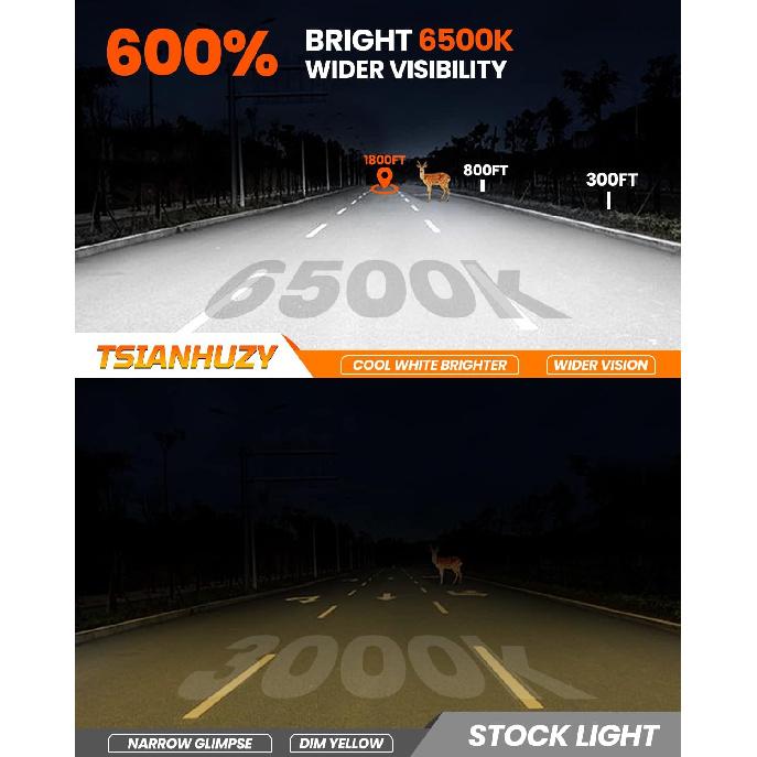 Fit for 2013 2014 2015 2016 2017 2018 2024 Nissan Sentra High Beam Low Beam Combo,6500K Safety Bright White,Enhanced Visibility Upgrade With