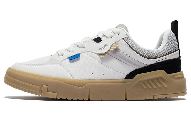Li Ning ACE Удобные износостойкие низкие кеды для скейтборда Мужские Белые AGCR235-4