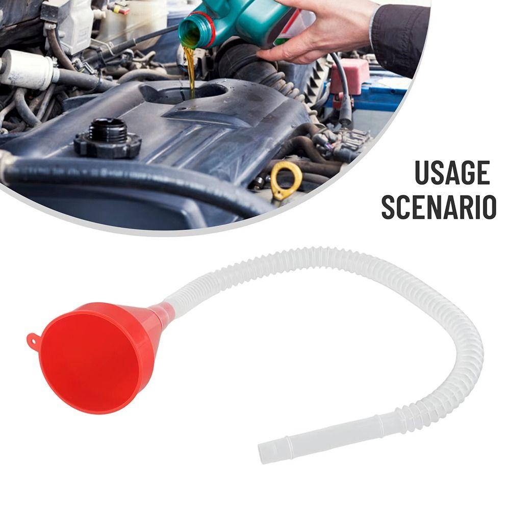 1Pcs Plastic Oil Funnel with Detachable Hose Filling Funnels Car Motorcycle Engine Gasoline Oil