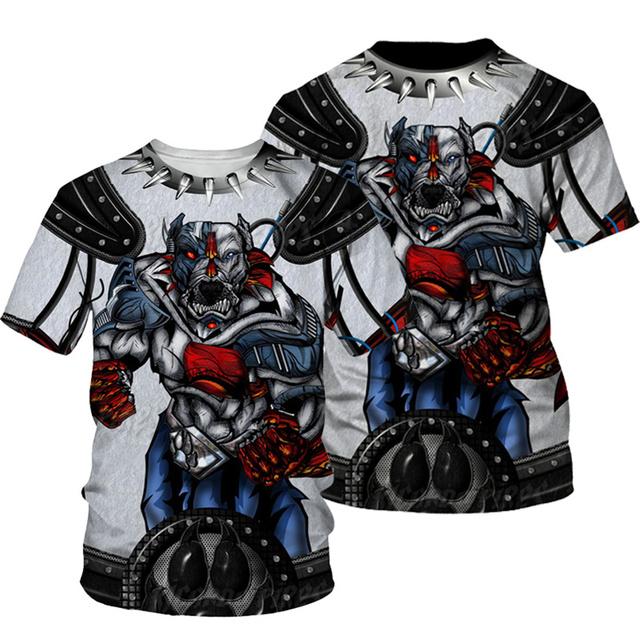 3D Print T Shirts Men Women Fashion Streetwear O-Neck Short Sleeve T Shirt Harajuku Men's Tees Tops Animal Boxing Dogs