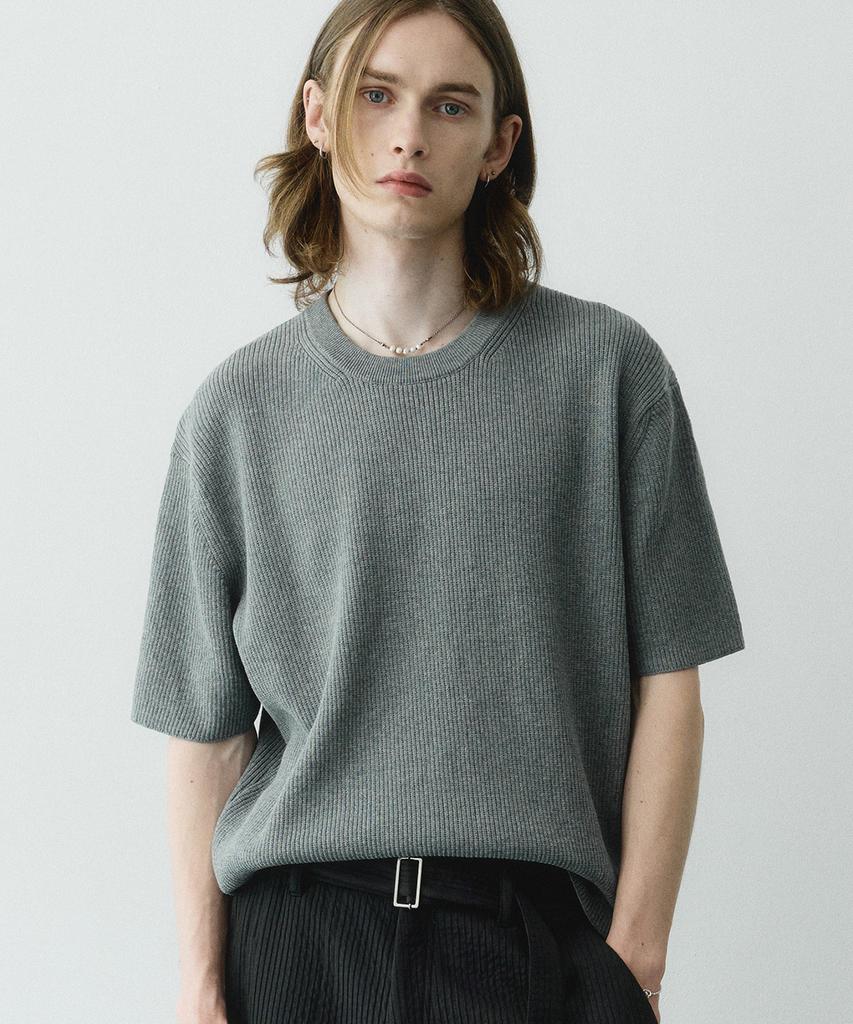 NOIRER Lux Cotton Basic Half Knit (Gray)