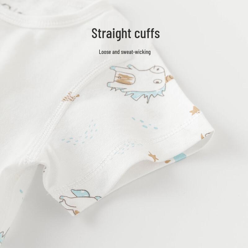 Guaiqixiong Baby Short Sleeve Cotton Romper
