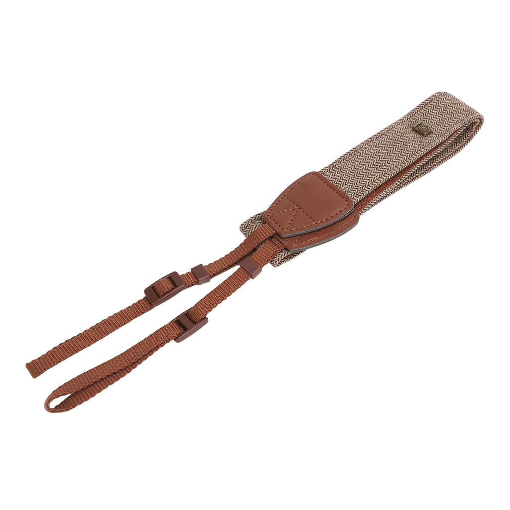 Camera Strap PU Cotton Fabric Adjustable Anti Slip Retro Universal Shoulder Neck Strap for Leica DSLR Cameras