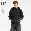 Gap Унисекс Классическая Толстовка с Логотипом из Тяжелого Стиранного Флиса