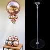 2/4pcs 35cm Paste Table Balloon Stand Holder Column Tulle Kids Birthday Wedding Party Baby Shower Decoration Support Floating