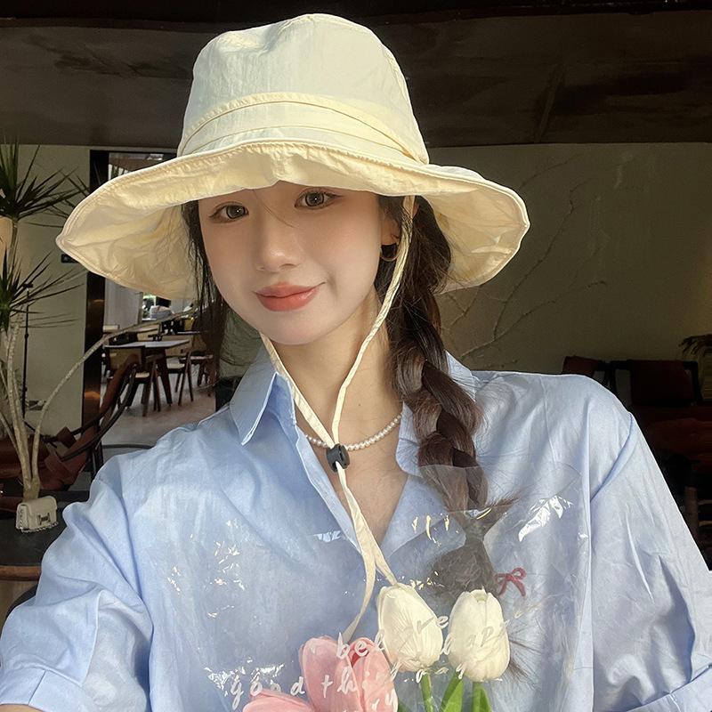 Корейская быстросохнущая шляпа рыбака, летняя шляпа с большим полями, солнцезащитная шляпа и козырек от солнца, японская дорожная шляпа Sweet Basin