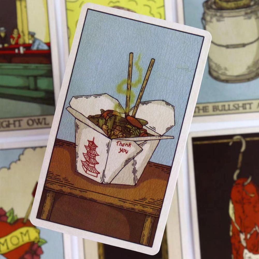 Реальные карты Таро, 78 шт., карты 10,3*6 см. Причудливый, забавный и уникальный набор карт. Новые произведения искусства и новые уникальные персонажи.