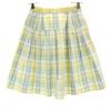 FOXEY NEW YORK Made In Japan Check Pattern Midi Length Flare Skirt 38 Women Used