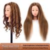 Apprentice Hair Styling Mannequin Head with Real Hair for Perming, Curling, and Makeup Practice