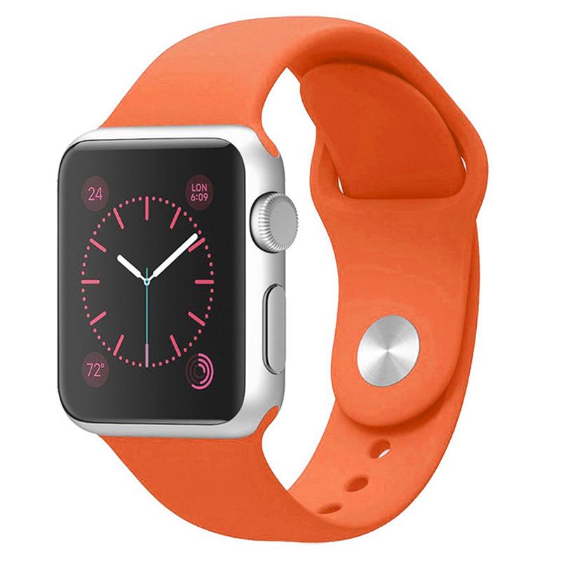 Силиконовый ремешок Apple для Apple Watch Series 1-9/SE, Классический спортивный ремешок
