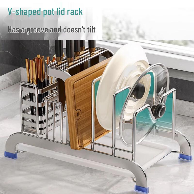 Stainless Steel Kitchen Knife & Utensil Holder