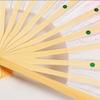 Kid Women Gradient Color Long Imitation Silk Fans Long Silk Fans Belly Dancing Fan Rayon Silk Fans