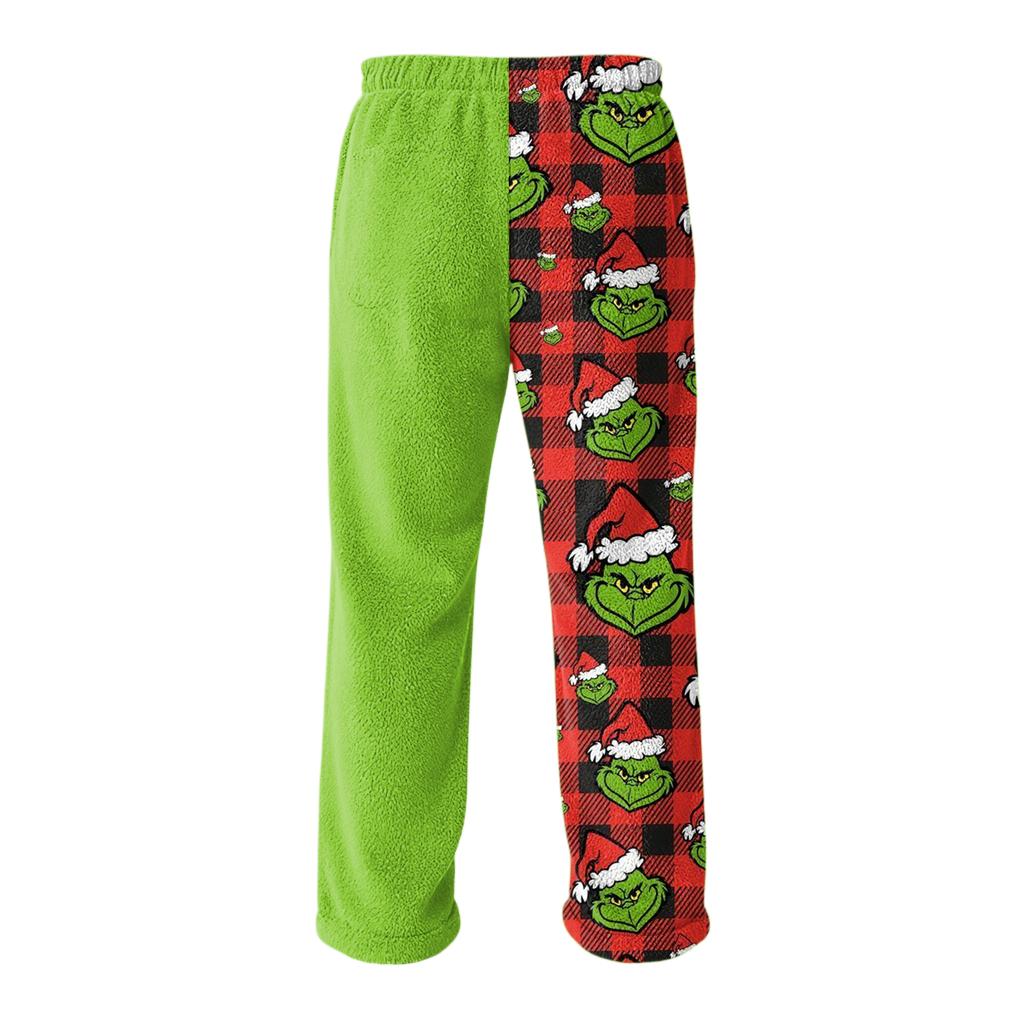 Mens Christmas Pajama Bottoms ComfyPants With Pockets Soft Loungewear Sleepwear Casual Holiday Pajamas Pant