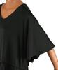 Swimwear Paradise UPF Size Black San-ai Women's 50+ Poncho, 55-53-5-1129,