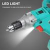 Бесщеточная электрическая дрель 88 В, 800 Вт, 13 мм, аккумуляторная электрическая отвертка, 1/2 дюйма, патрон с автоматической блокировкой, ледобур, электроинструмент с литий-ионной батареей