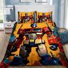 Мультяшный Постельный Комплект T-Transformers для Детей Взрослых Подарок Робот Пододеяльник Наволочка Односпальный Двуспальный Большой Размер