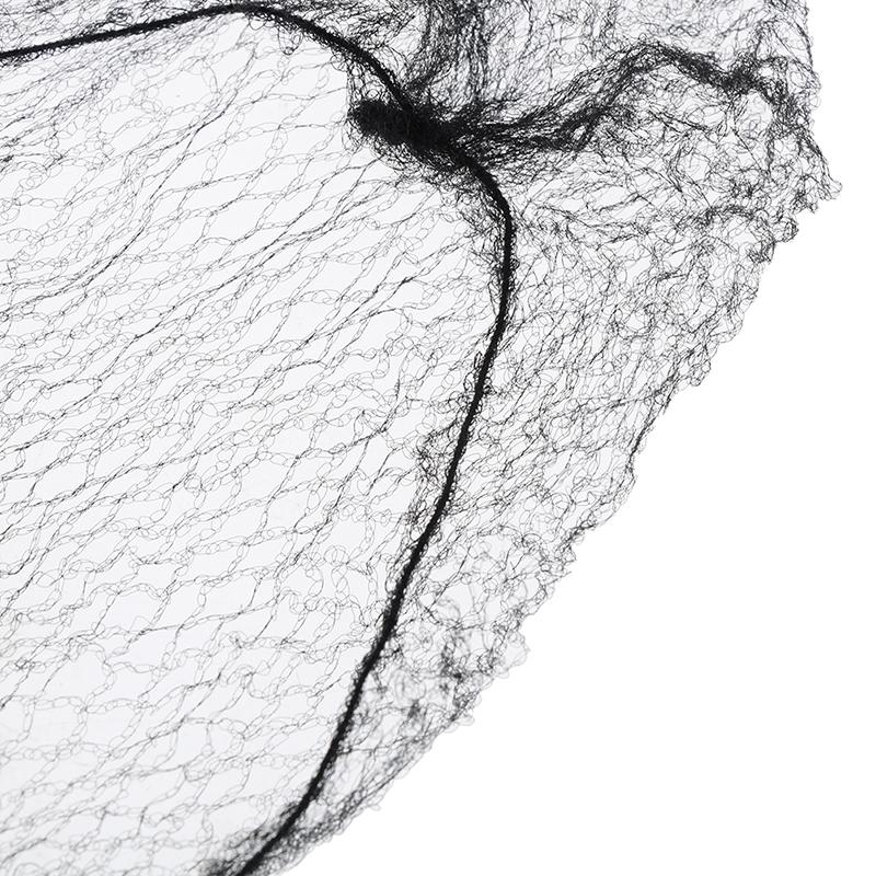 Женские сетки для волос, 50/100 шт., невидимая эластичная сетка по краям, черная шапочка для парика-снуда