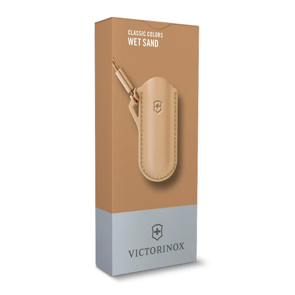 Victorinox Нож Уличный Кожаный Классический Влажный Чехол, Ножны, Цвета, Песочный, 4.0670.49