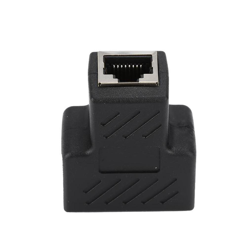 LAN Docking Plug 1 To 2 Ways Extender Coupler RJ45 Splitter Adapters Network Connector