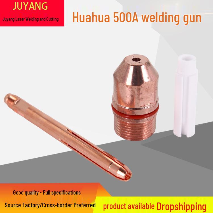 Plasma Welding Nozzle 500A - Automatic Tungsten Rod and Electrode Holder with Centering Sleeve 3.2