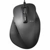 Elecom Mouse Wired M Size 5 Buttons (Equipped with Back and Forward Buttons) BlueLED Master of Grip Black M-XGM10UBBK