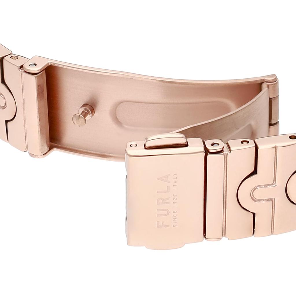 Часы с серебряным циферблатом из нержавеющей стали, кварцевые, 32 мм, часы WW00041007L3, розовое золото [Furla] ARCH-BAR женские [Товар]