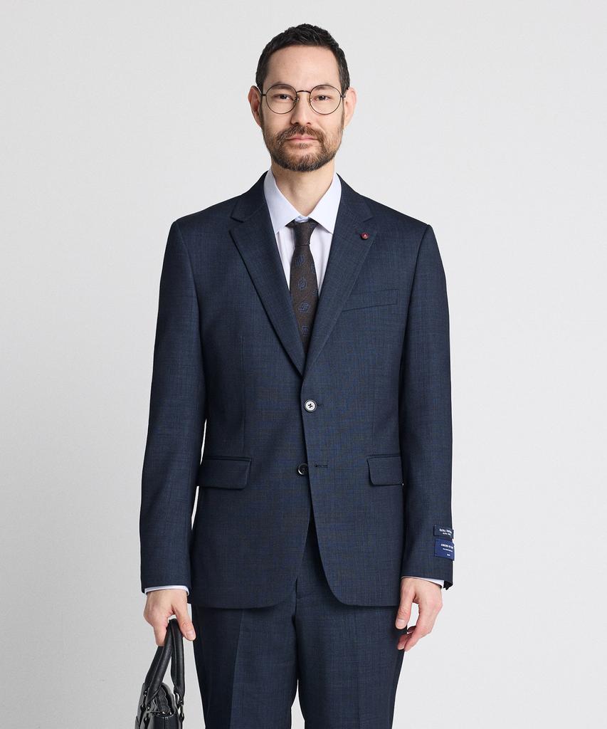 Stco [Four Seasons] (10-Year Suit) Wool Blend Four-Way Stretch Suit Setup Set Indigo (Slim Fit)_Ssjwz14Set