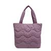 New large-capacity women's shoulder bag personalized simple wavy embroidery thread handbag trendy fashion leisure bag