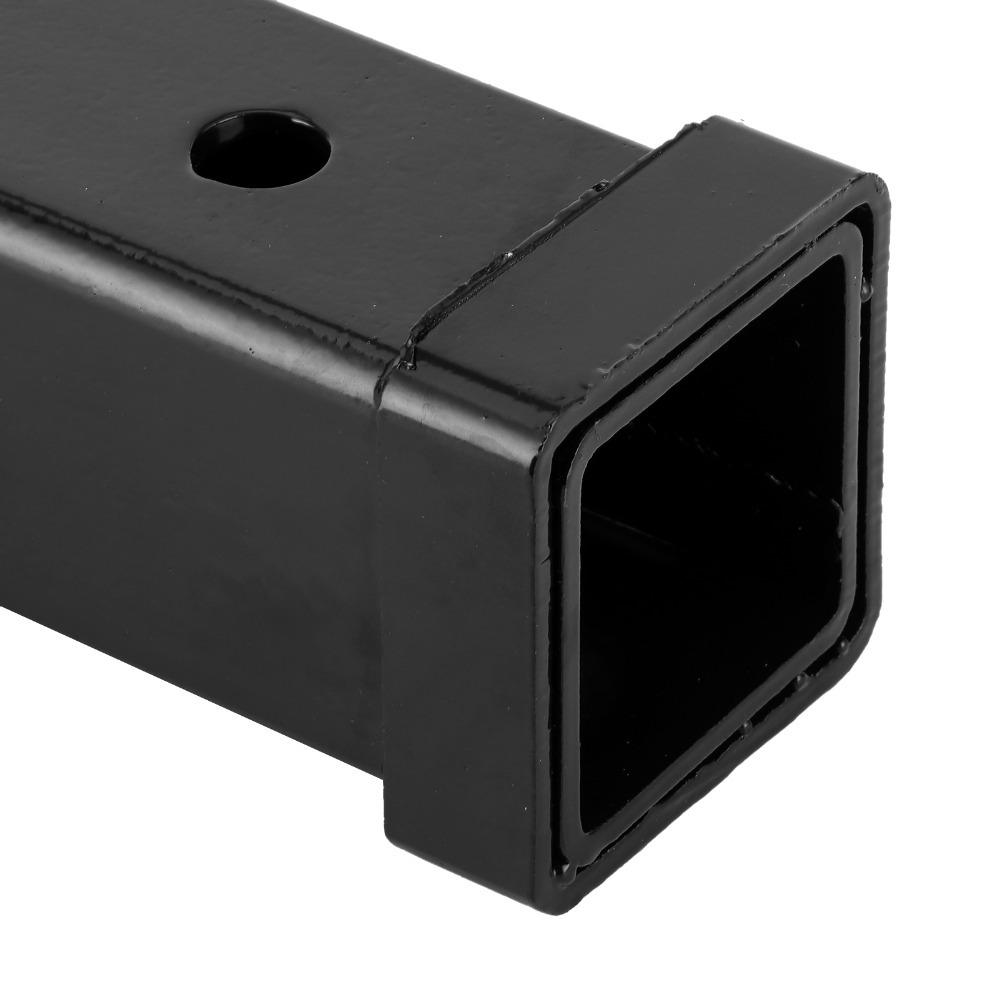 Black Receiver Extender 12in Towing Clearance Extender Hitch Mount Extension Sleeve Trailer Towing