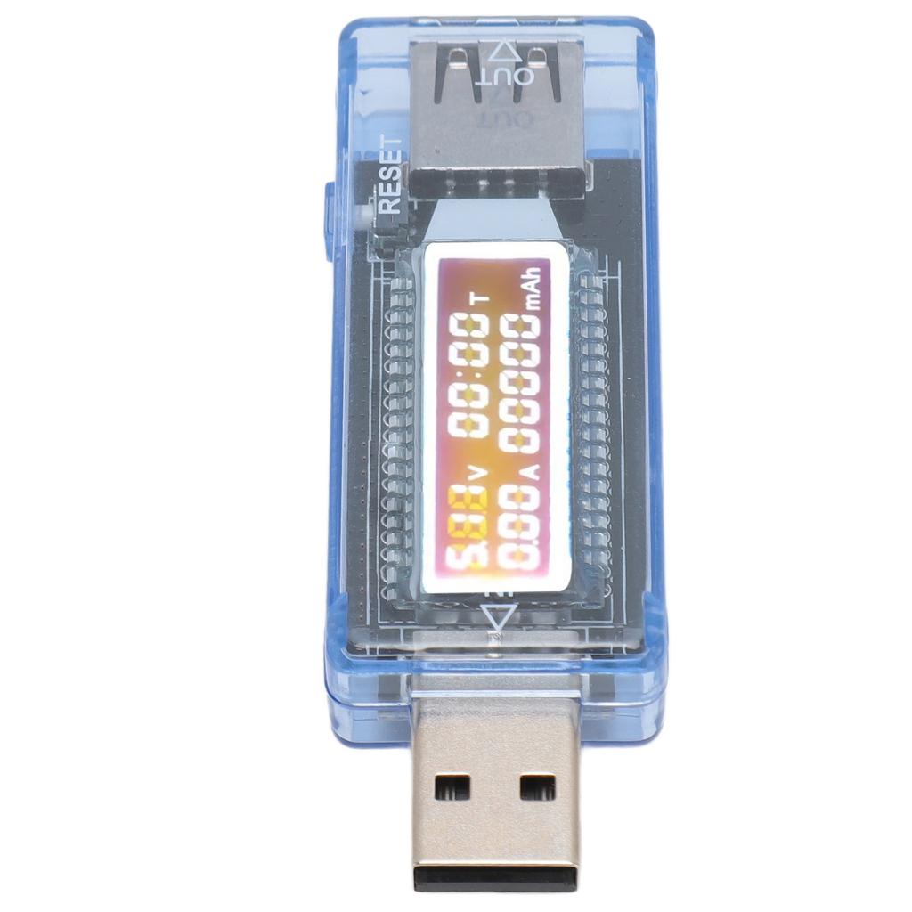 USB Power Meter USB Current Monitor USB 2.0 Interface Voltage Current Power Tester LED Backlight