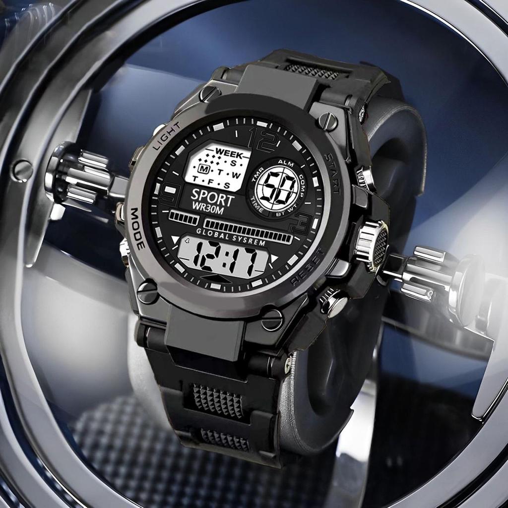 2024 Мужские и подростковые спортивные многофункциональные электронные часы