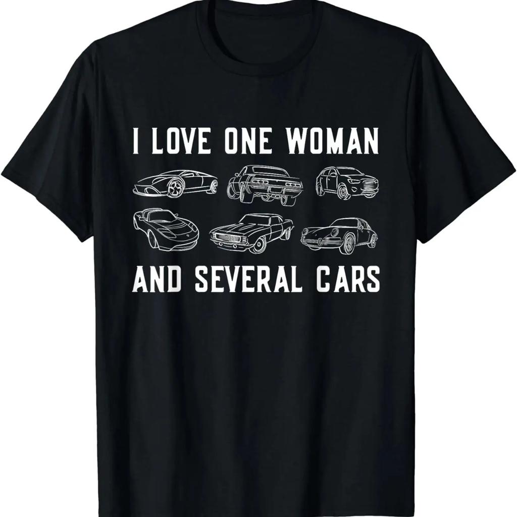 Ich liebe eine Frau und mehrere Autos Mechaniker Auto Kerl EheUnisexn Geschenk T Shirt vintage Washed graphic Comfortable