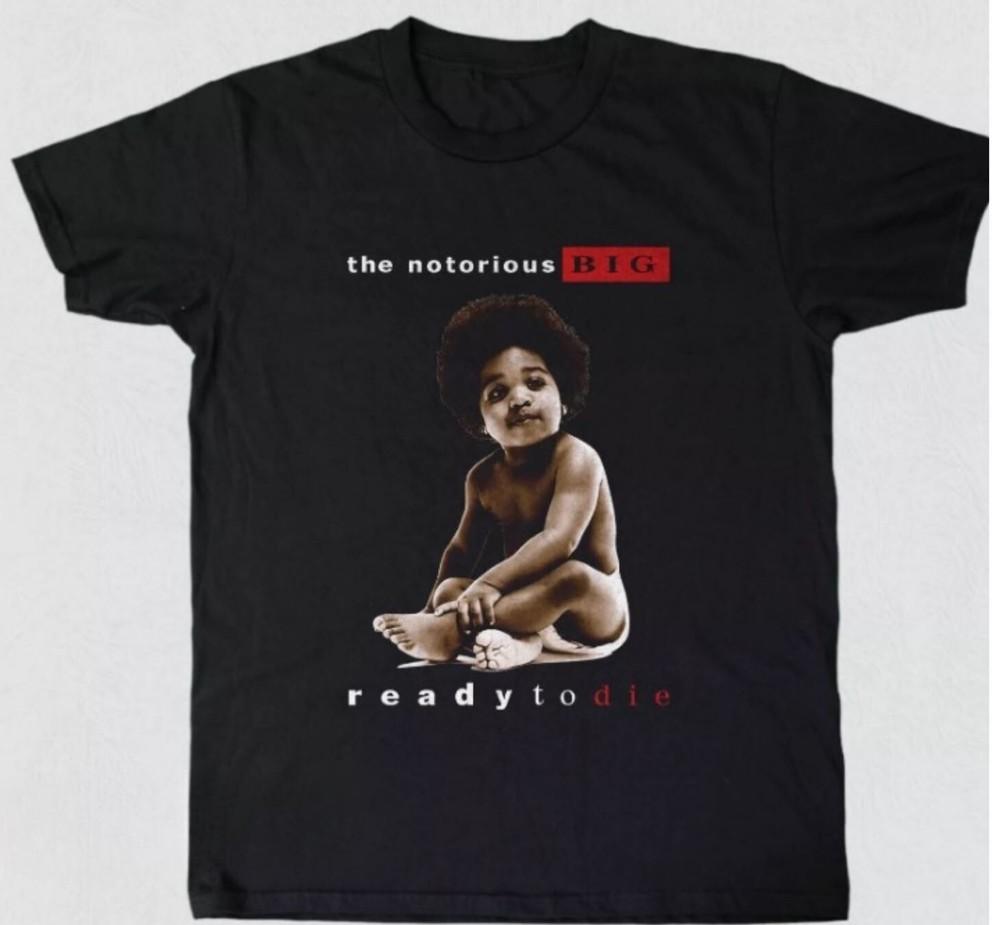 The Notorious BIG Ready to Die Unisex Black Tshirt Size S5XL Unisex T-Shirt