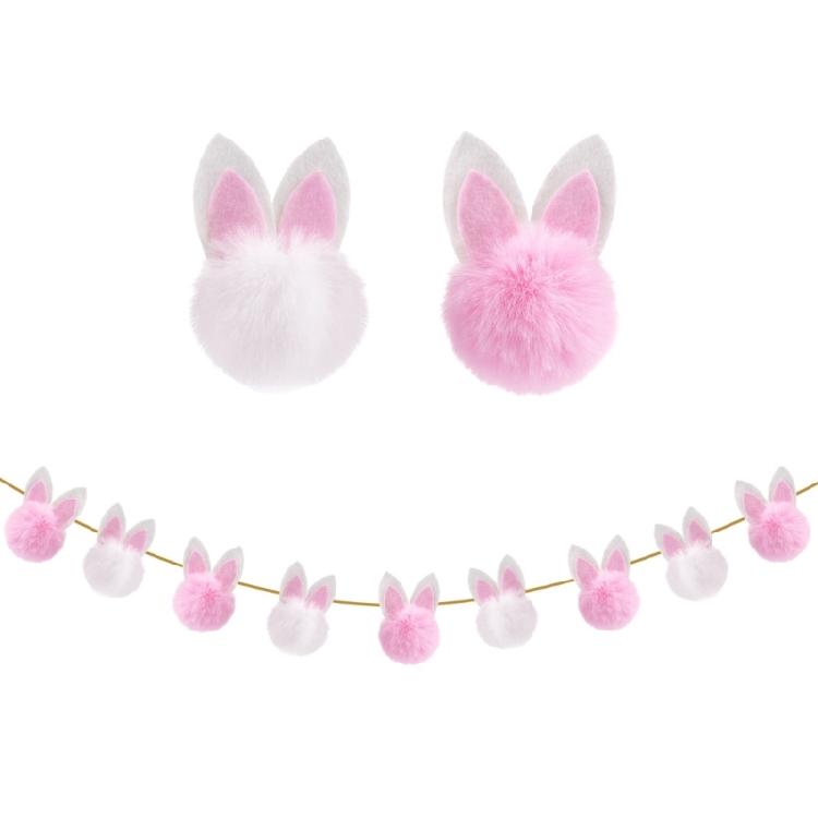 Премиальная нетканая ткань Easter Rabbits Ear Banners Флаг для подвешивания на Праздник Весны Для помещений и улицы Декор для праздника