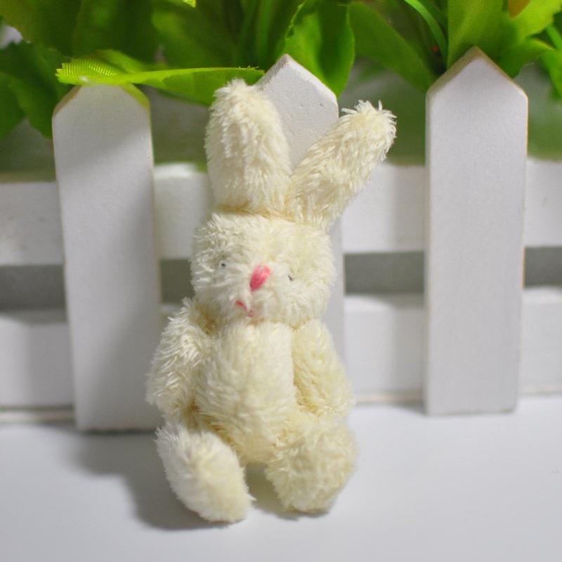 Очаровательная Мини Милая Плюшевая Игрушка Крошечный Кролик Медведь Кукла Мягкая и Уютная на Ощупь