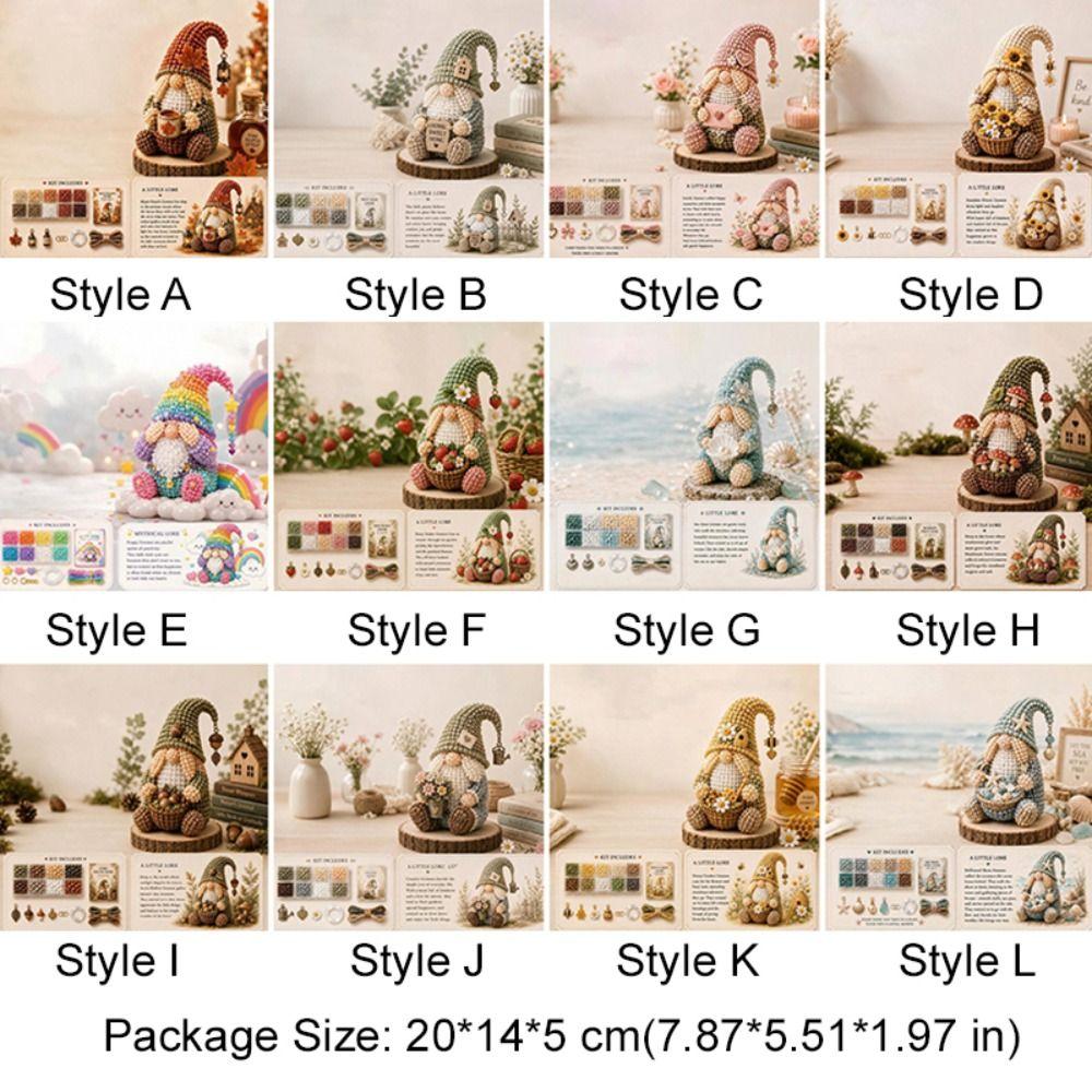 Handmade Beaded Dwarf Ornament Craft Kit Cozy Gnome DIY Bead Kit Adults