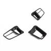 3x Carbon Fiber ABS Steering Wheel Panel Button Trim For Porsche Macan 2014-