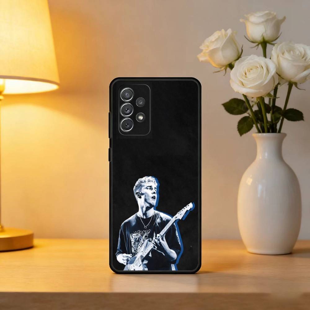 Чехол для телефона S-Sam COOL F-Fender для Samsung Galaxy A73, A72, A71, A70, A53, A52, A51, Мягкий силиконовый черный чехол