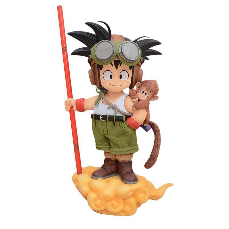 New 16cm Anime Dragon Ball Son Goku Figure With Monkey Kid Goku Action Figure PVC Collectible Anime Figure Ornaments Model Toys