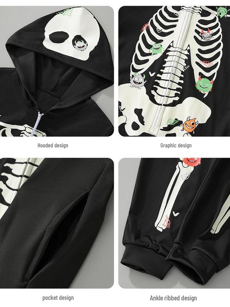 2025 Autumn/Winter Luminous Halloween Onesie Pajamas for Kids & Family