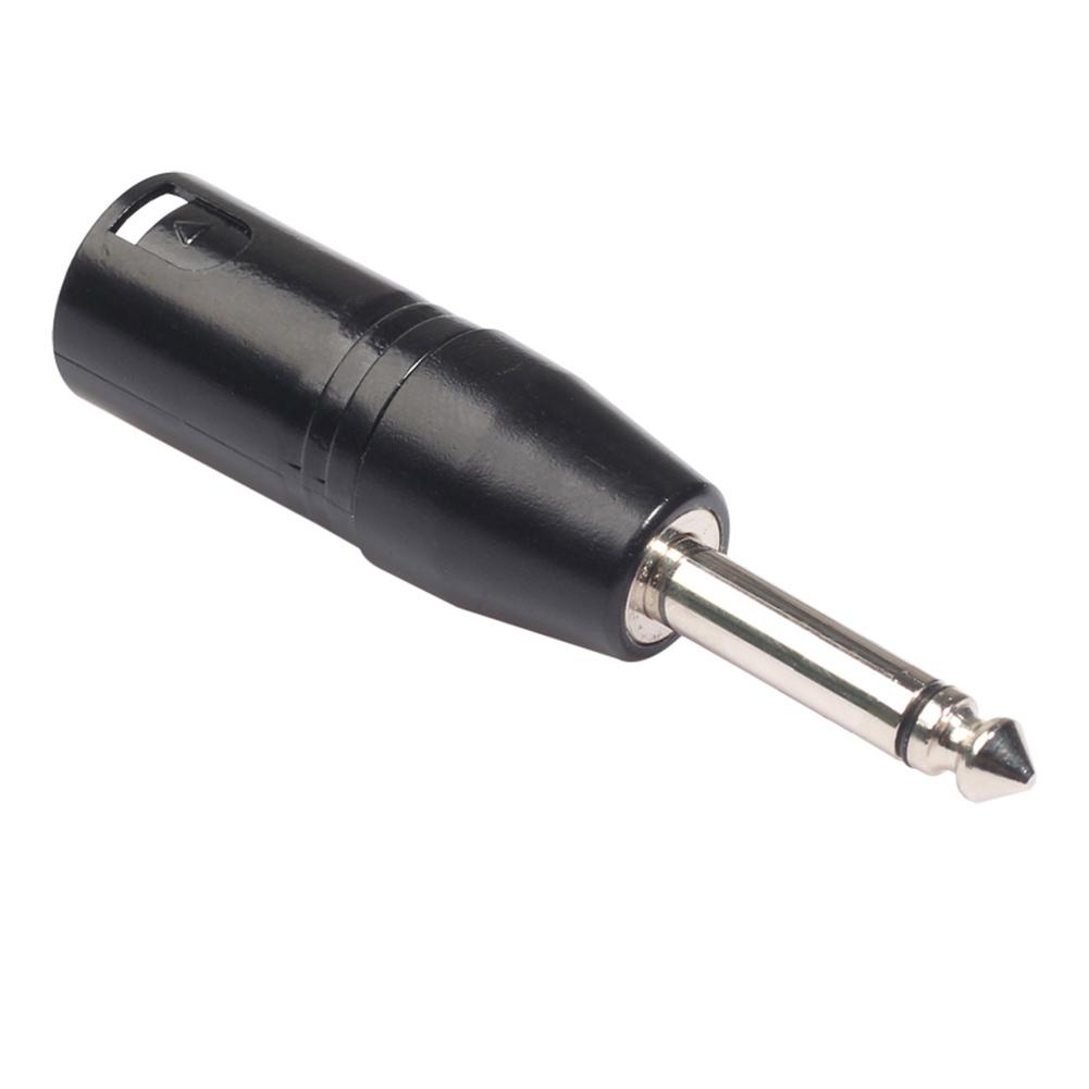 3Pin XLR Female to 6.35mm Male Mono Plug-In Audio Conversion Locking Adapter