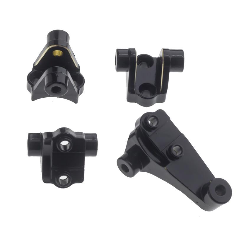 Black Gold Front + Rear Keel Tie Rod Holder Set 46g for 1/10 RC Model Car TRAXXAS TRX-4 82056-4