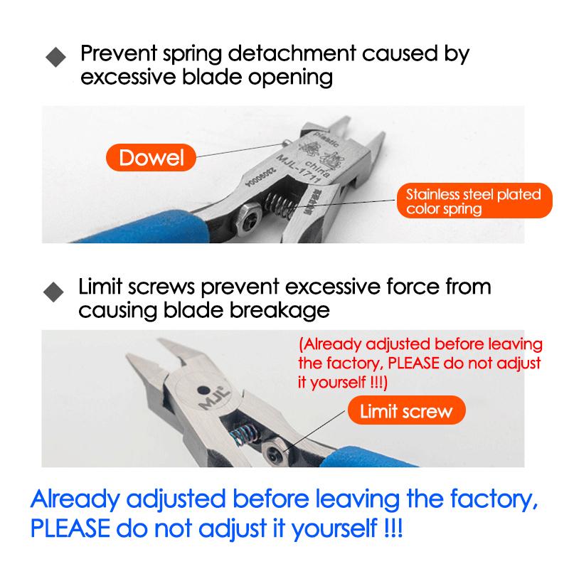 M-1711 Модельные кусачки CR-V Ультратонкие Однолезвийные Инструменты для сборки моделей Gundam для резки и сборки пластиковых моделей Ремонт/Починка