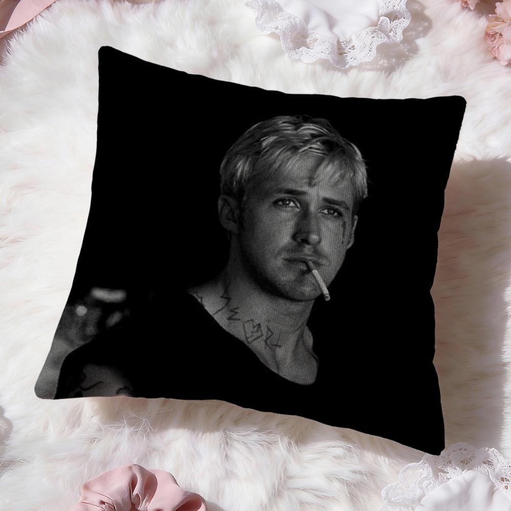 Наволочка Singer R-Ryan Gosling Премиум Комфорт Двусторонняя Подушка - Дизайн Два в Одном для Любой Комнаты и Салона Автомобиля